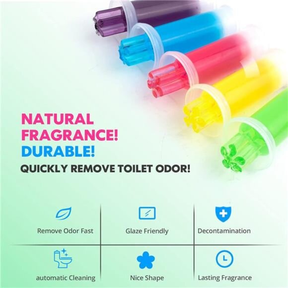 Toilet Gel Stamps 60 Count Floral Scented Bowl Cleaner Air Freshener Set - Picture 5 of 7